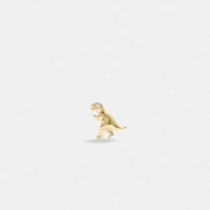 Coach 14 K Gold Rexy Single Stud Earring Sieraden Dames Goud | PM9712804