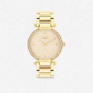Coach Cary Watch, 34 Mm Horloge Dames Goud | GX3740568