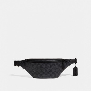 Coach Charter Belt Bag 7 In Signature Canvas Heuptas Dames Grijs | SP0158746
