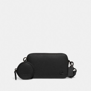 Coach Charter Slim Crossbody Crossbodytassen Dames Zwart | LB0416839