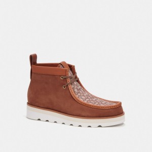 Coach Chukka Boot In Micro Signature Jacquard Laarzen Heren Gekleurd | ZJ1203956