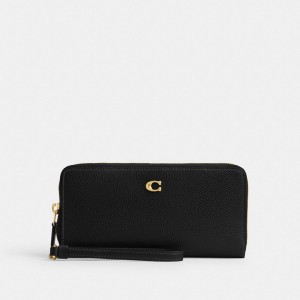 Coach Essential Continental Wallet Grote Portefeuille Dames Zwart | QK0548231