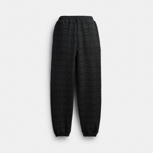 Coach Essential Signature Joggers Broek Heren Grijs | QO0345729