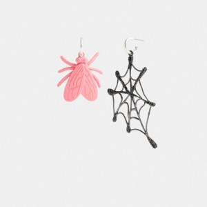 Coach Fly Web Mismatch Earrings Sieraden Dames Zilver Gekleurd | SX5269431
