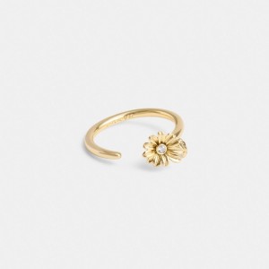 Coach Garden Flower Ring Sieraden Dames Goud | DK9257461
