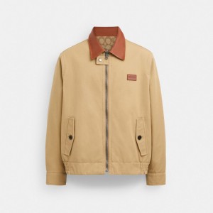 Coach Heritage Reversible Jacket Jassen Heren Bruin | OH6832197