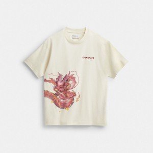 Coach New Year T Shirt With Dragon Topjes Heren Room | MZ5802173