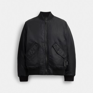 Coach Reversible Ma 1 Jacket Jassen Dames Zwart | WT7923514