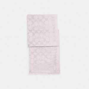 Coach Signature Stole Sjaal Dames Roze | FP7048195