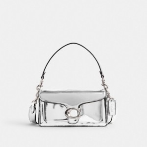 Coach Tabby Shoulder Bag 20 In Metallic Schoudertassen Dames Metal Zilver Zilver | BF4863915