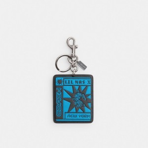 Coach The Lil Nas X Drop Bunny Bag Charm Sieraden Dames Zilver Blauw | LZ3219670